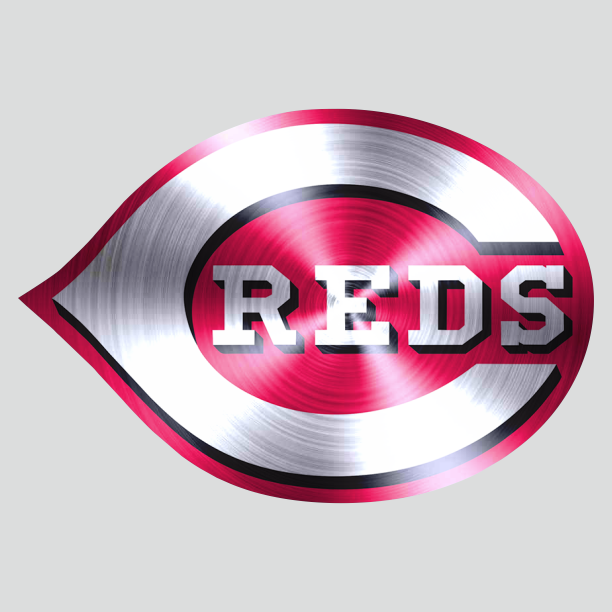 Cincinnati Reds Stainless steel logo iron on paper